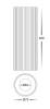 NELLA LONG 7W 240V RIBBED WHITE SURFACE MOUNTED DOWNLIGHT